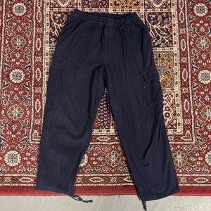 Polar Skate Co Surf Pants Cargo Ripstop Men's Navy Size Medium Baggy joggers